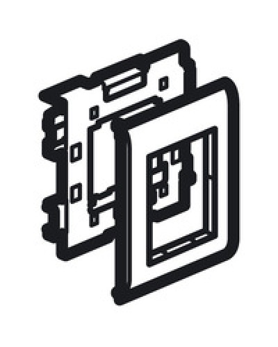 Суппорт Mosaic на 2 модуля 110 мм METRA Legrand (638086) в Камышине Аксессуары для кабель-канала Pintop.ru