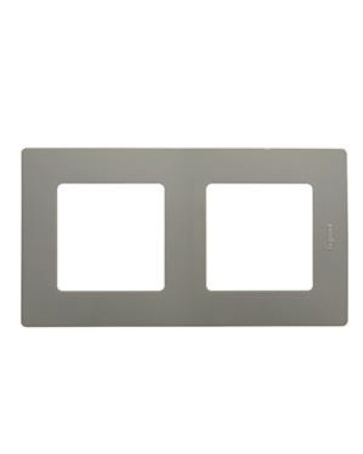 Рамка 2 поста Etika светлая галька Legrand 672522 в Камышине Аксессуары для кабель-канала Pintop.ru