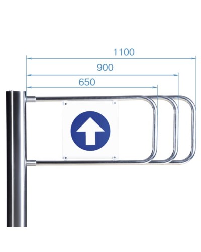 Створка для стойки калитки PERCo-AG-650 (650мм) в Камышине Ограждения Pintop.ru